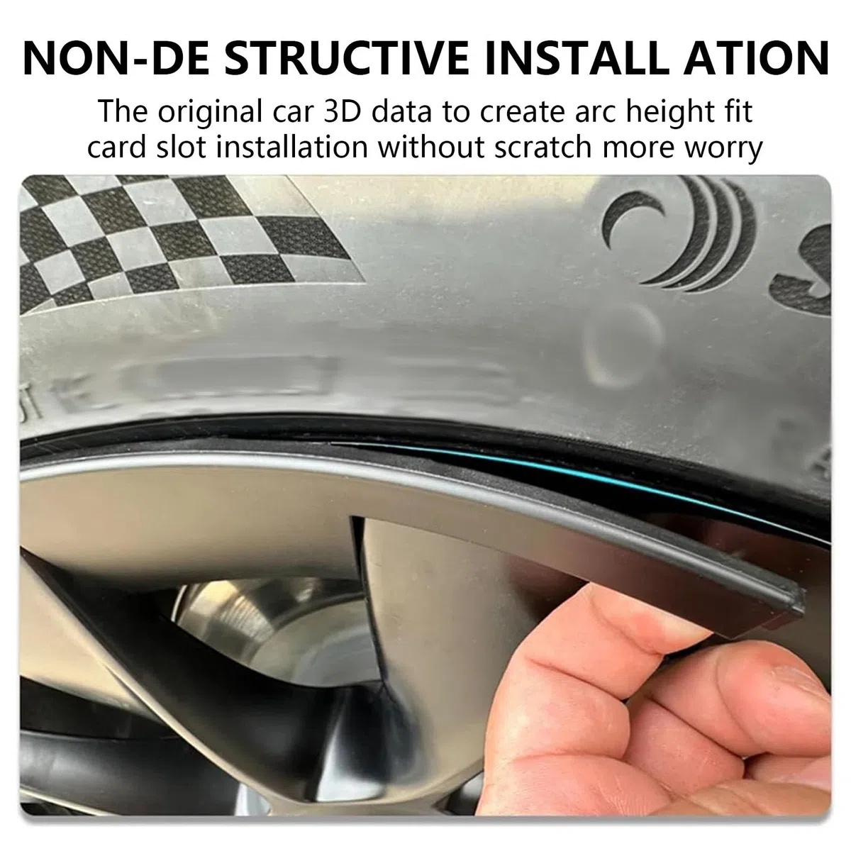 20 Pollici Protezione Cerchio Ruota per Tesla Model Y Copriruota, 40PCS Coprimozzo Ruota Protezioni per Cerchioni, Copriruota di Ricambio Facile da Installare(Color:Carbon Pattern)