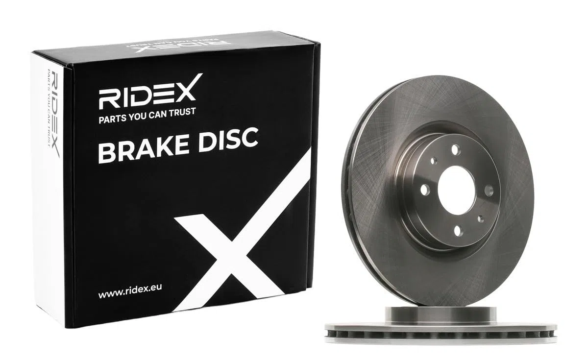 RIDEX 82B0216 2x Disco freno Anteriore senza viti/bulloni Compatibilità con FIAT 500 312