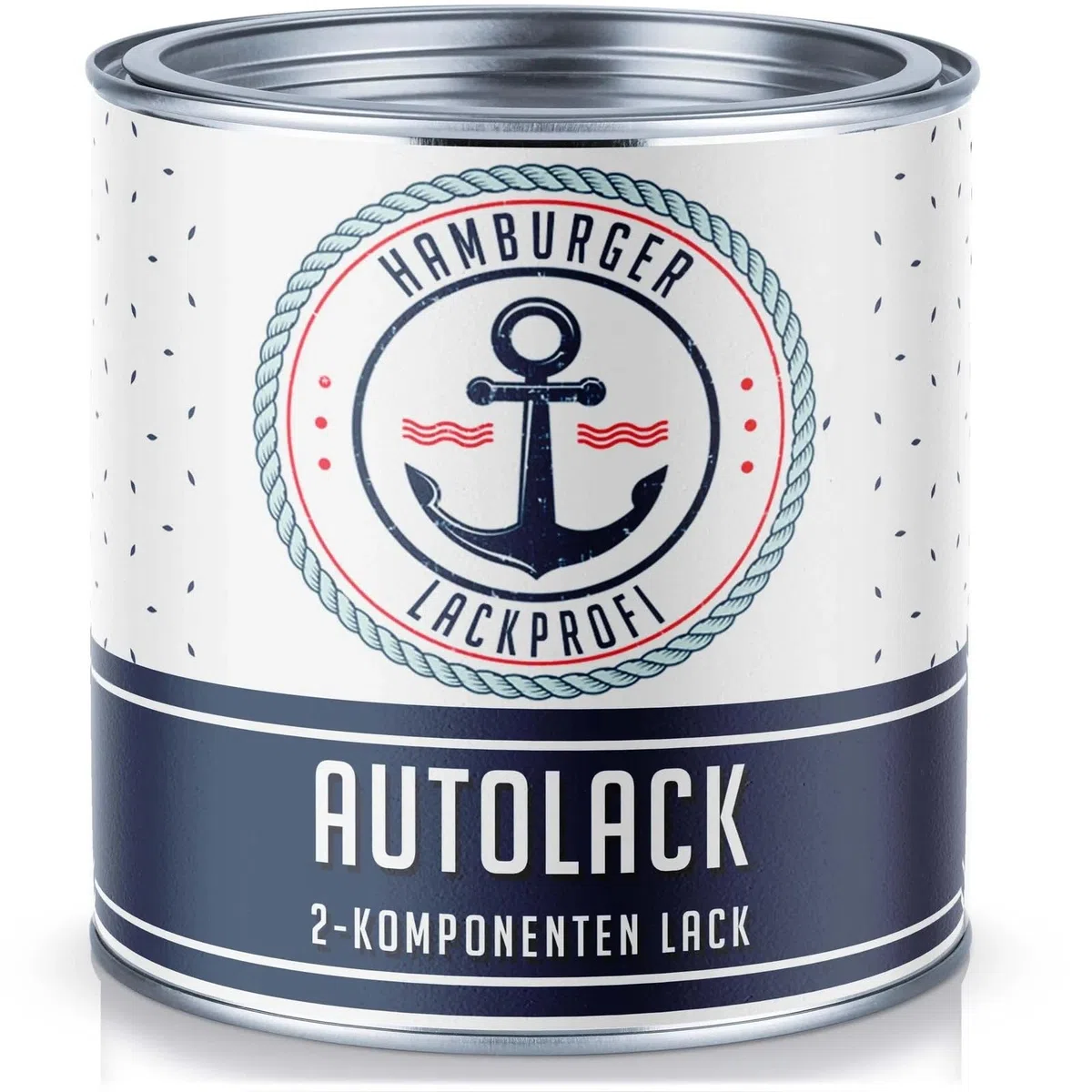 vernice bicomponente per carrozzeria lucido grigio argento RAL 7001 grigio finitura - alta copertura - protezione antiruggine - resistente ai graffi e agli urti (1 L) Hamburger Lack-Profi
