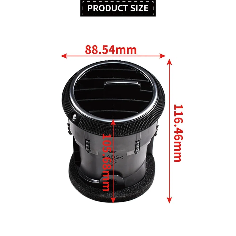 Apertura di ventilazione sul cruscotto distributore d'aria vento, ugelli griglia ugelli aria Compatibile con AUDI A3 S3 8P 2004-2013