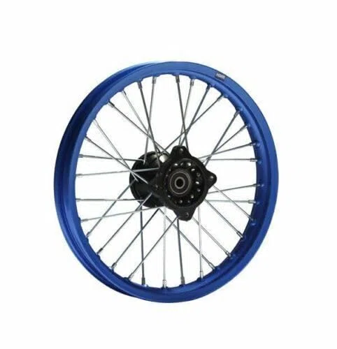 Cerchio in alluminio anodizzato da 14 pollici anteriore tipo 2, adatto per quasi tutti i modelli con asse da 15 mm, Dirt Bike, Pit Bike, XMOTOS, Motocross (blu)