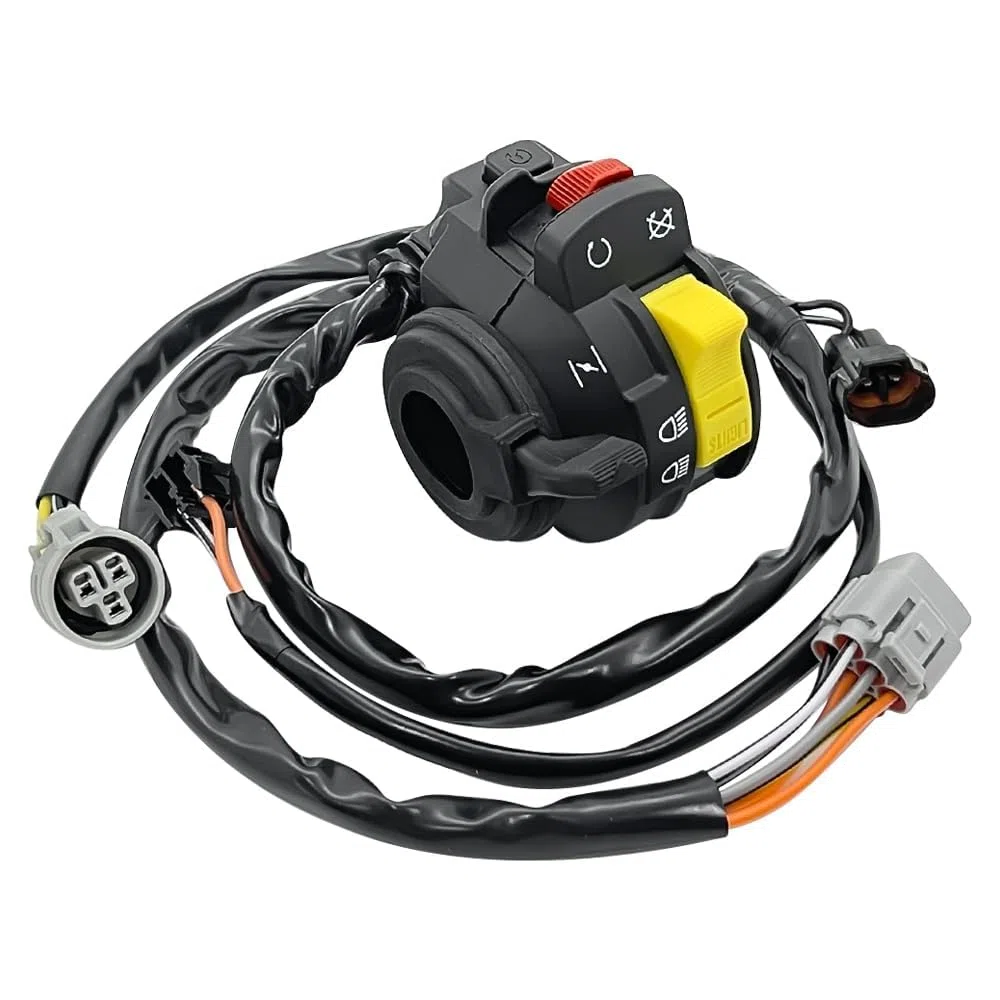 Interruttore manubrio sinistro adatto per Suzuki LTZ 400 QuadSport Z 400 2005-2008 per Arctic Cat DVX 400 2006-2008 per Kawasaki KFX 400 2003-2006
