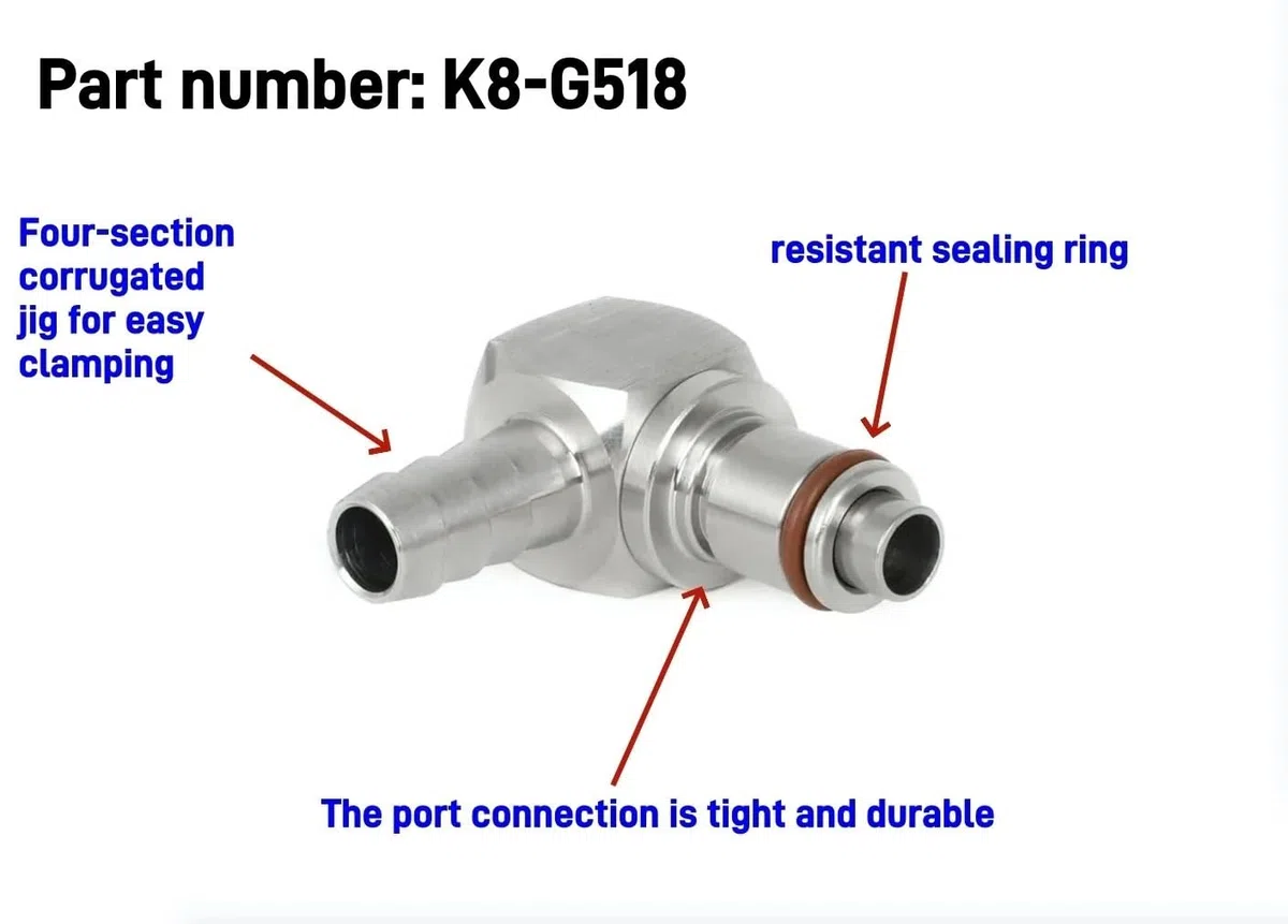 Per BMW R1200GS Per ADV R1200RT S1000RR K1200R K1300R K1600GTL HP4 Per Rninet Pompa Del Carburante A Sgancio Rapido Connettore In Metallo Pompa Carburante Pompa Benzina(K8-YT516)