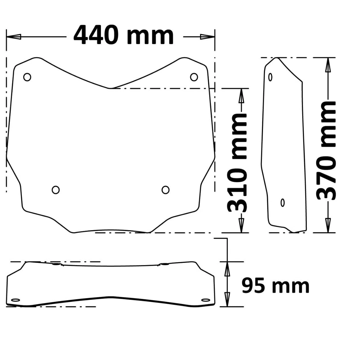 Parabrezza Paravento Cupolino Isotta Sportivo per Honda SH 125 - 150 - 350 2020>