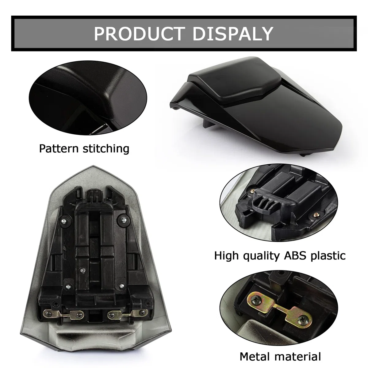 Cofano Carenatura Coperchio Carena Posteriore Per YZF R1 2007-2008 (Nero)