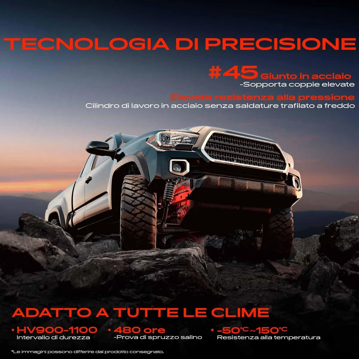 Frankberg 2x Ammortizzatori per sospensioni Ammortizzatori per telaio Anteriore sinistro destro 523mm Pressione del gas Compatibile con 208 I CA CC 208 Furgone/Compatto CR Replace# 9804831180