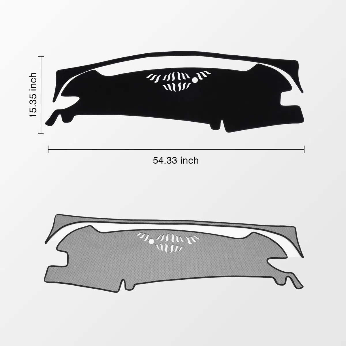 KUST Copertura per cruscotto nera per Kia Sportage (ibrida)/NQ5 2023 2024 2025, copertura per cruscotto in poliestere, antiscivolo, copertura per la console centrale, accessori interni per Kia