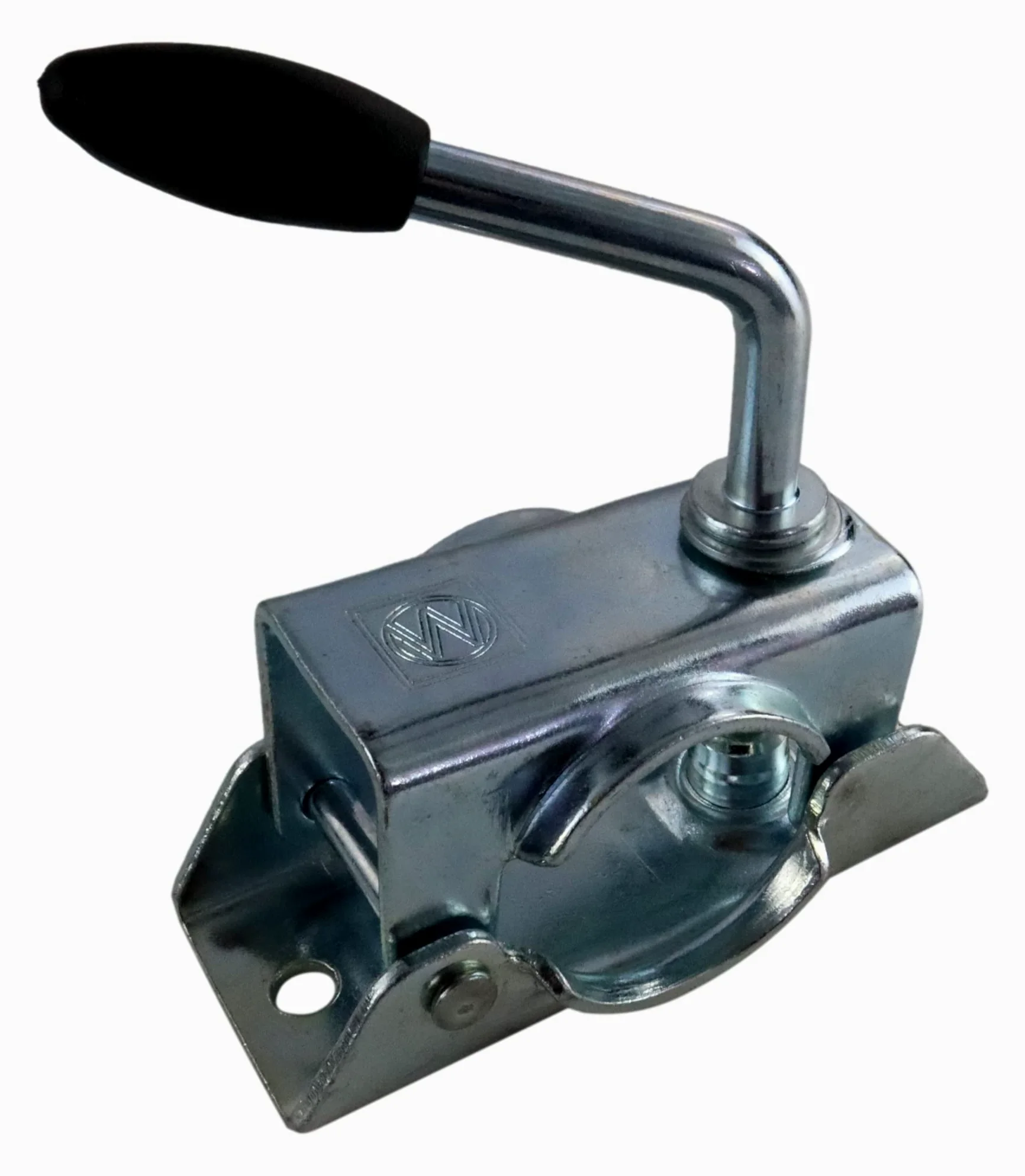p4U Winterhoff - Ruota da fantino con supporto per rimorchio e roulotte, 150 kg, 48 mm