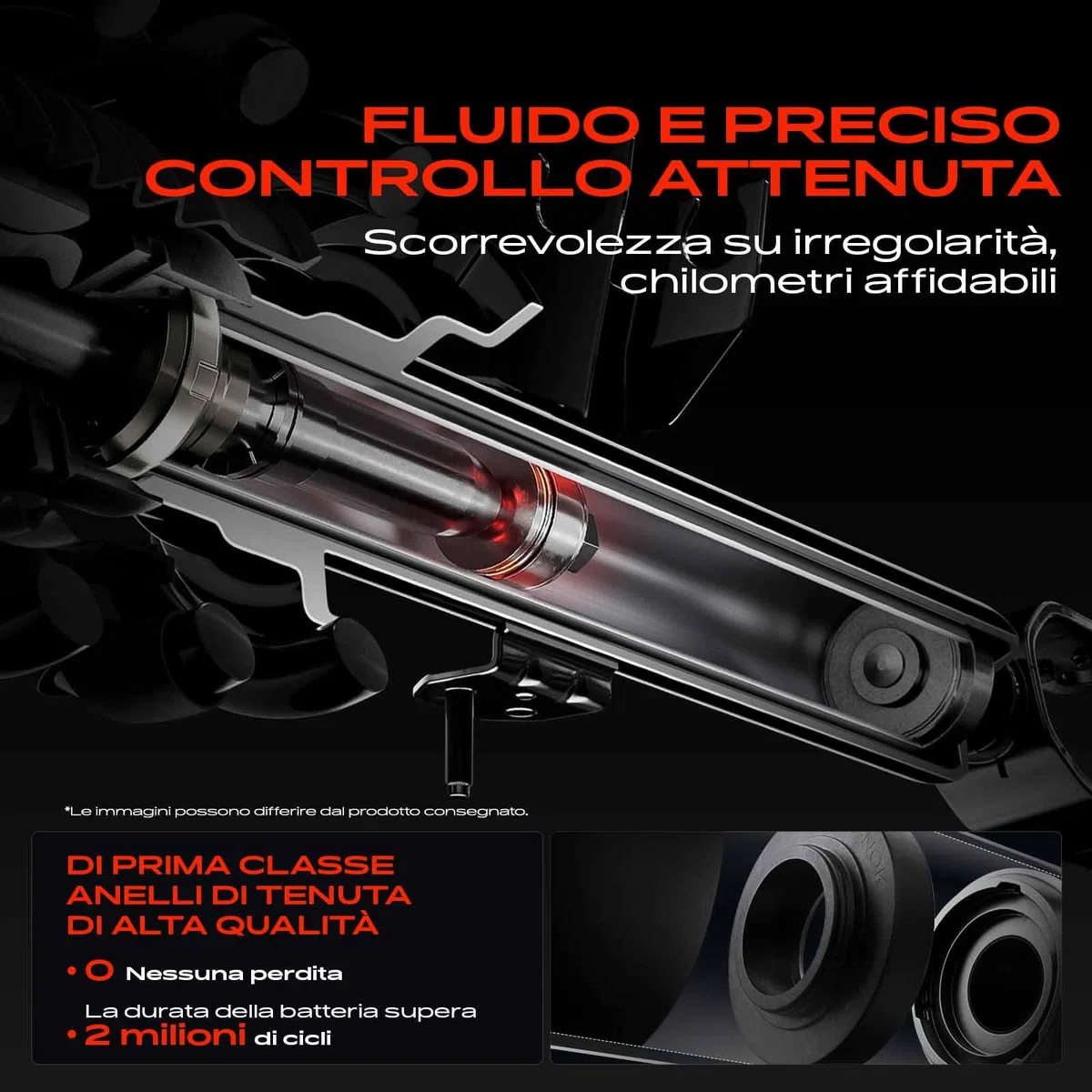 Frankberg 2x Ammortizzatori per sospensioni Ammortizzatori per telaio Anteriore sinistro destro 523mm Pressione del gas Compatibile con 208 I CA CC 208 Furgone/Compatto CR Replace# 9804831180
