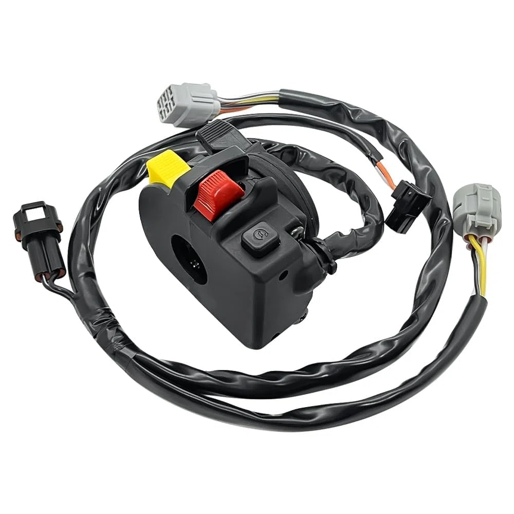 Interruttore manubrio sinistro adatto per Suzuki LTZ 400 QuadSport Z 400 2005-2008 per Arctic Cat DVX 400 2006-2008 per Kawasaki KFX 400 2003-2006