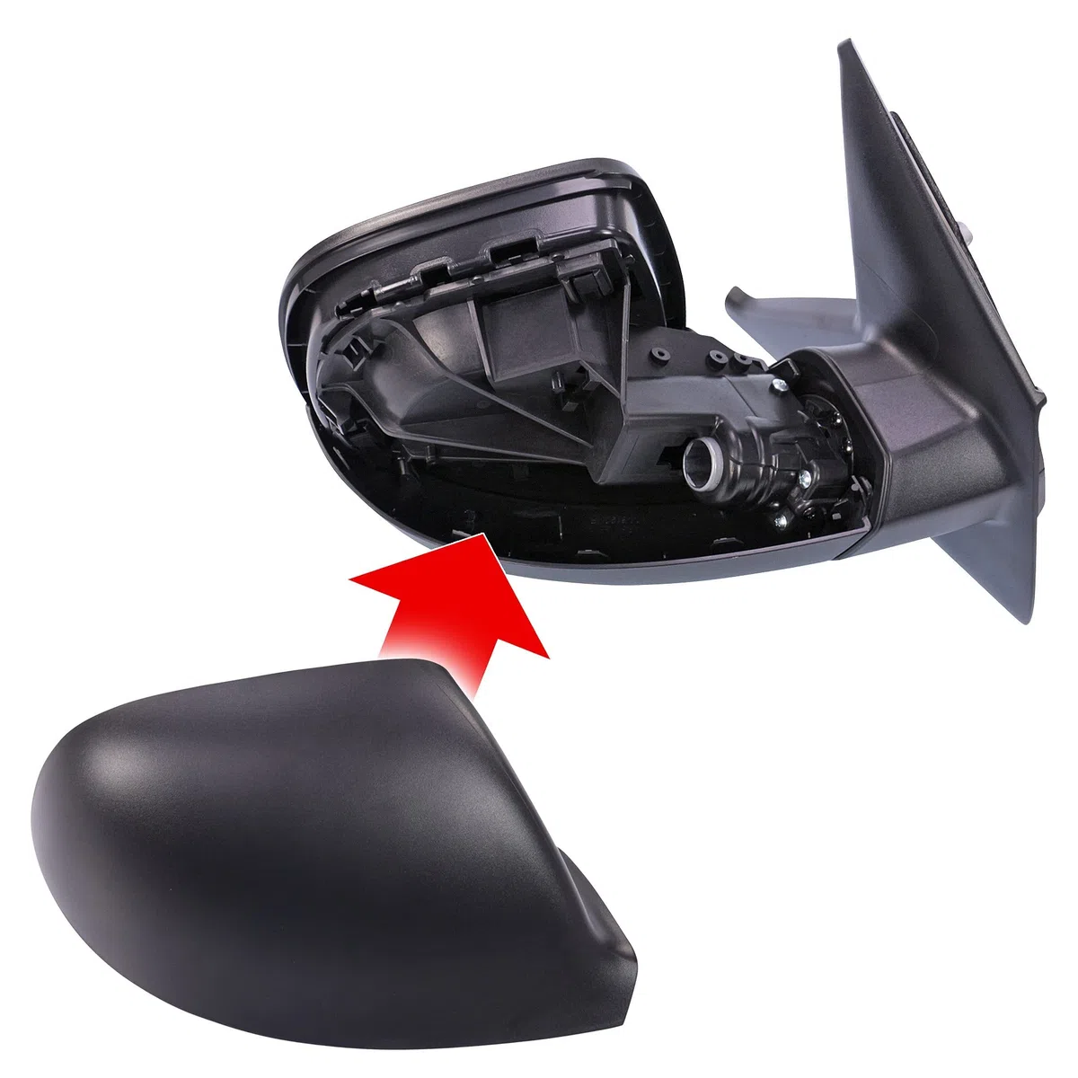 ATEC Germany 1x Specchio retrovisore esterno elettrico lato destro convesso Compatibile con VW MULTIVAN T5, MULTIVAN T6 TRANSPORTER T5 TRANSPORTER T6 / CARAVELLE T6