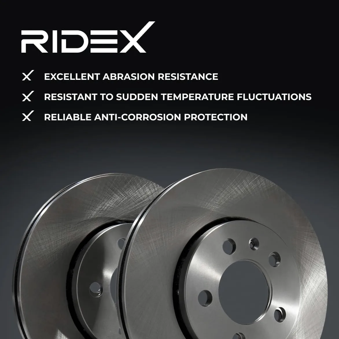 RIDEX 82B0216 2x Disco freno Anteriore senza viti/bulloni Compatibilità con FIAT 500 312