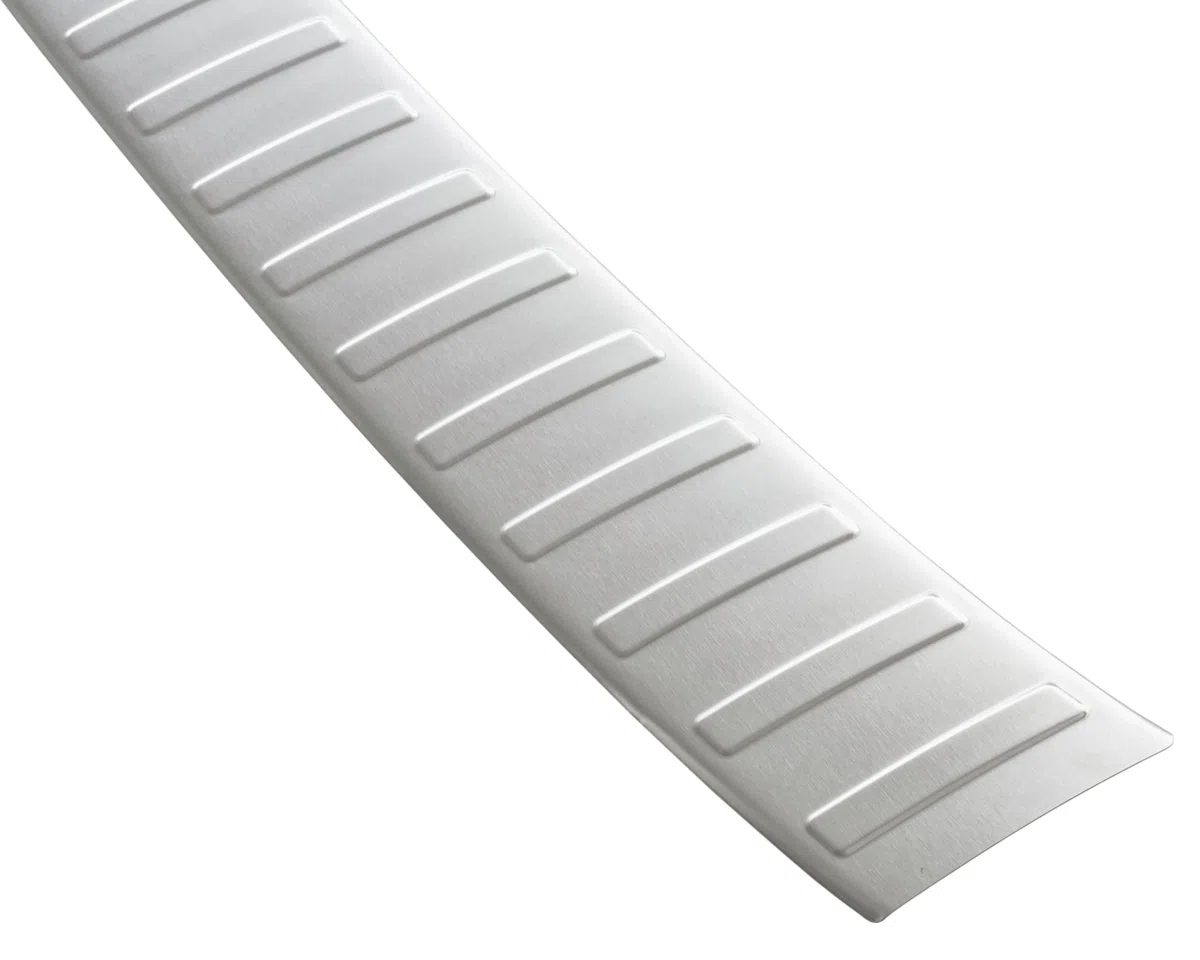 RECAMBO Protezione per paraurti in acciaio inox compatibile con Mini Countryman F60 LCI | BJ 06.2020 2023 opaco spazzolato con texture styling e protezione per il paraurti