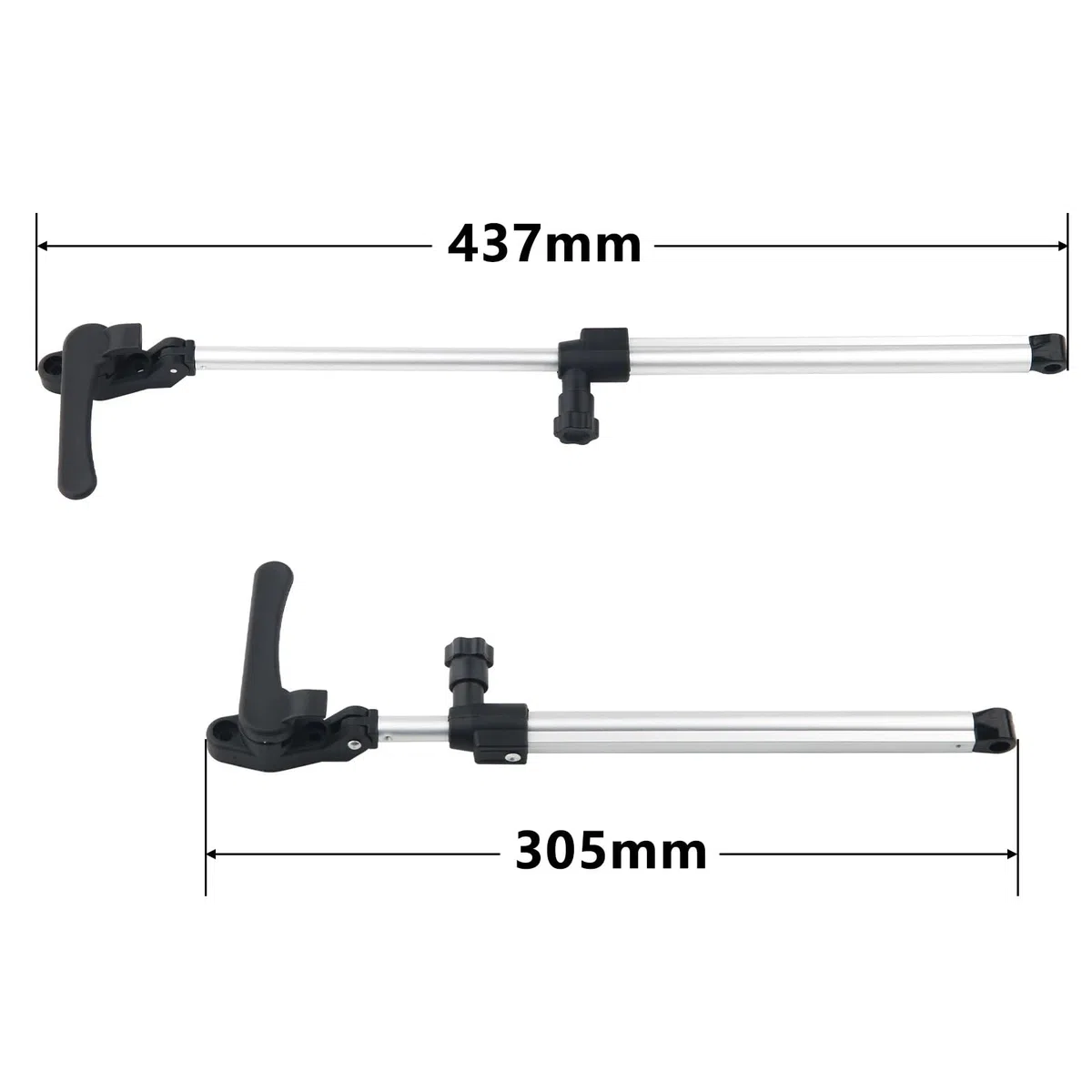 Braccetti Finestre Camper Rimorchio for Camper con Finestra in Lega di Alluminio da 305 mm-437 mm Asta Supporto Sollevamento telescopica