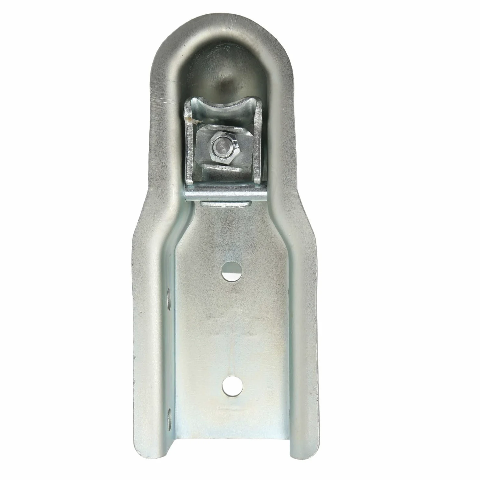 Akozon Attacco a Sfera per Gancio di Traino， Attacco per Rimorchio a Linguetta Dritta 50 Mm Gancio a Sfera 75 Mm Canale 3500 capacità di Carico per Tubo Quadrato 75 Mm
