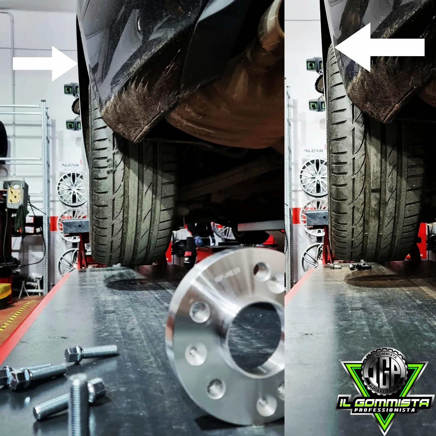 IGP 2 Distanziali Ruote 20 mm Compatibili con Audi A4 S4 RS4 Type B8 B9 + Audi A5 S5 RS5 Type 8F F5 + 10 bulloni in Acciaio